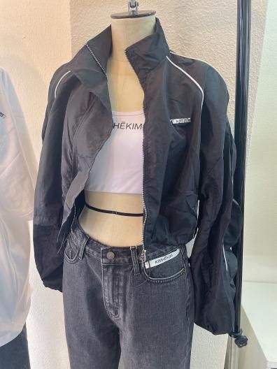 AR Cropped drawstrings blouson  åץɥɥȥ ֥륾