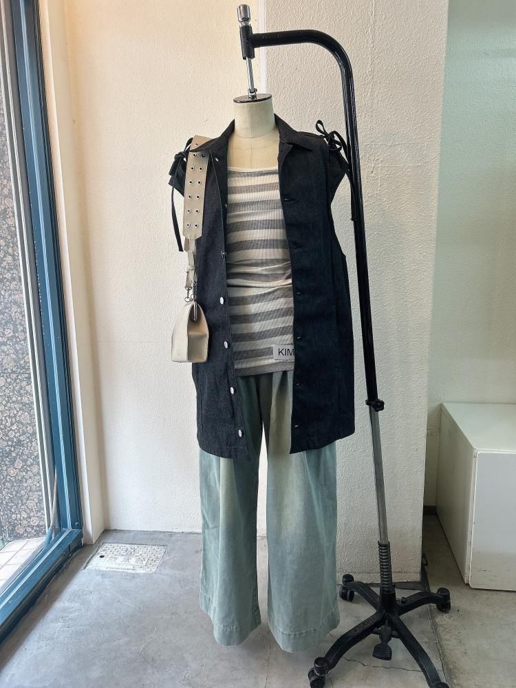 soduk スドーク リボンデニムベスト nanaさま専用soduk スドーク デニムベスト セール】ribbon denim
