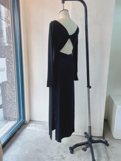 Determ Collagen Twisted Back Dress ǥ 顼 ĥ Хå ɥ쥹