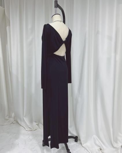 <img class='new_mark_img1' src='https://img.shop-pro.jp/img/new/icons16.gif' style='border:none;display:inline;margin:0px;padding:0px;width:auto;' />Determ Collagen Twisted Back Dress ǥ 顼 ĥ Хå ɥ쥹