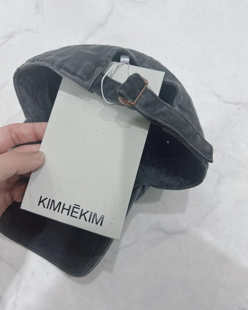 KIMHĒKIM キャップ パールピアス付き ブラック 新品　韓国限定 210.jpg