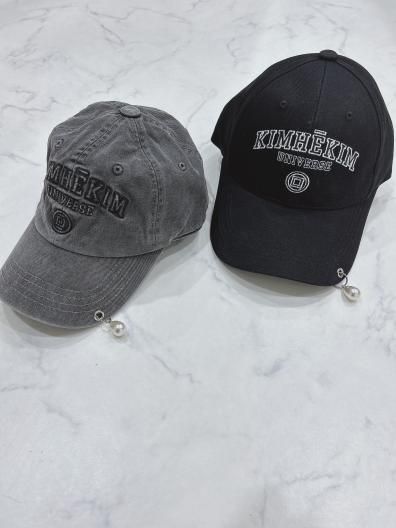 KIMHEKIM(キムヘキム) Pearl Pierced Baseball Cap 安全発送