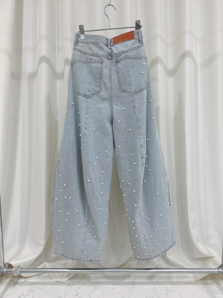 KIMHEKIM PEARL EMBELLISHED BALLOON JEANS キムへキム パール KIMHEKIM PEARL EMBELLISHED BALLOON JEANS キムへキム パール