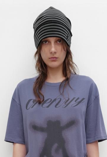 OPEN YY STRIPE JERSEY SLOUCHY BEANIE ץ磻磻 㡼 饦 ӡˡ