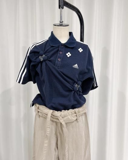 RIV NOBUHIKO ALMON POLO T-SHIRT ֥Υ֥ҥ  ݥ T