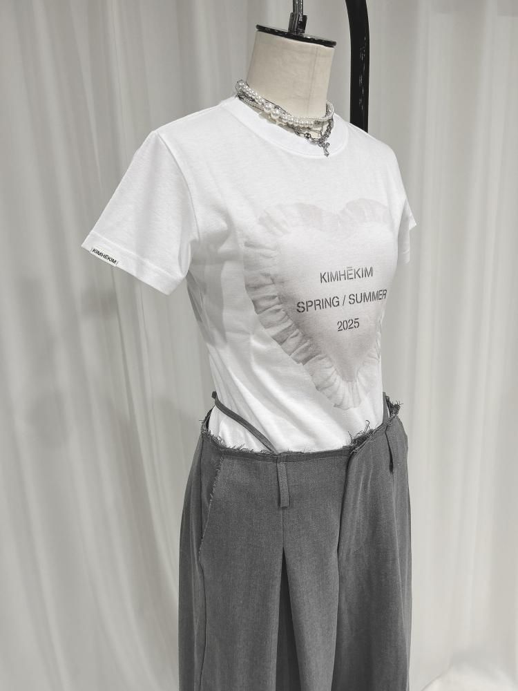 KIMHEKIM CUSHION PRINTED SLIM FIT T-SHIRT キムへキム KIMHEKIM CUSHION PRINTED SLIM FIT T-SHIRT キムへキム