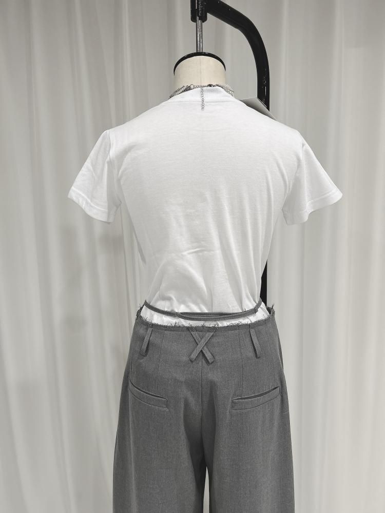 KIMHEKIM CUSHION PRINTED SLIM FIT T-SHIRT キムへキム KIMHEKIM CUSHION PRINTED SLIM FIT T-SHIRT キムへキム