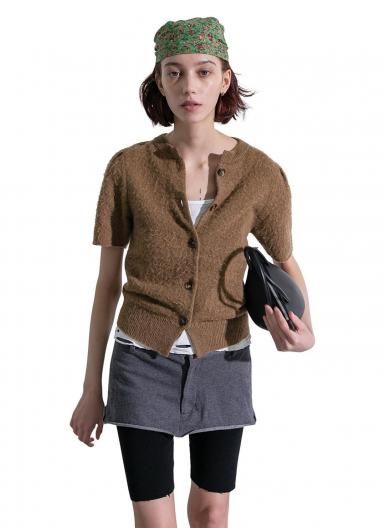 PERVERZE Napping Lambs Wool Cardigan ѡС ʥåԥ ॺ  ǥ