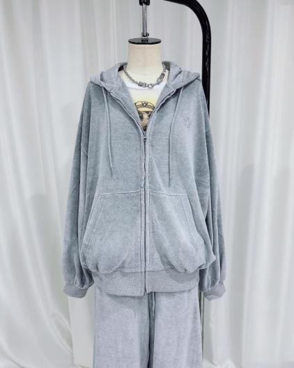 OPEN YY VELOUR BOX HOODIE  ץ磻磻 ٥ ܥå աǥ