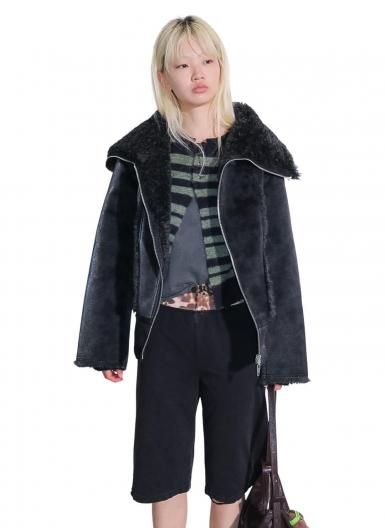 PERVERZE Bulky Neck Blouson ѡС Х륭 ͥå ֥륾