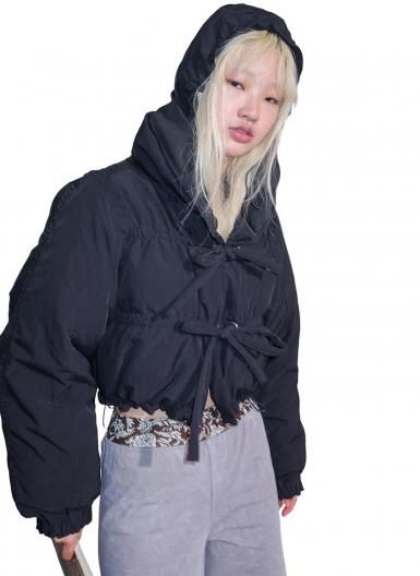 PERVERZE String Multiple Mini Down Jacket ѡС ȥ ޥץ ߥ  㥱å