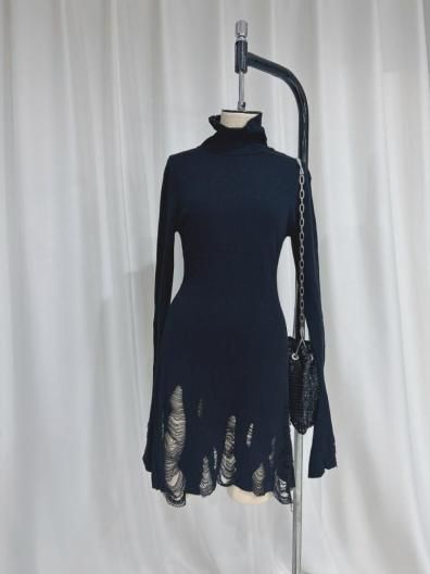Rase le sol Distressed Knit Dress 쥤륽 ǥȥ쥹 ˥åȥɥ쥹