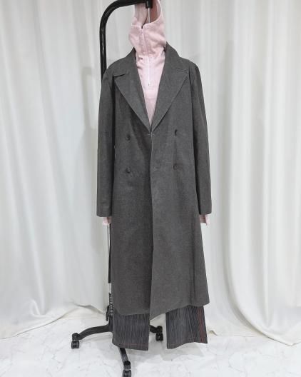 JOHN Straight-Cut Back Pocket Trench Coat  ȥ졼 åȥХå ݥå ȥ 