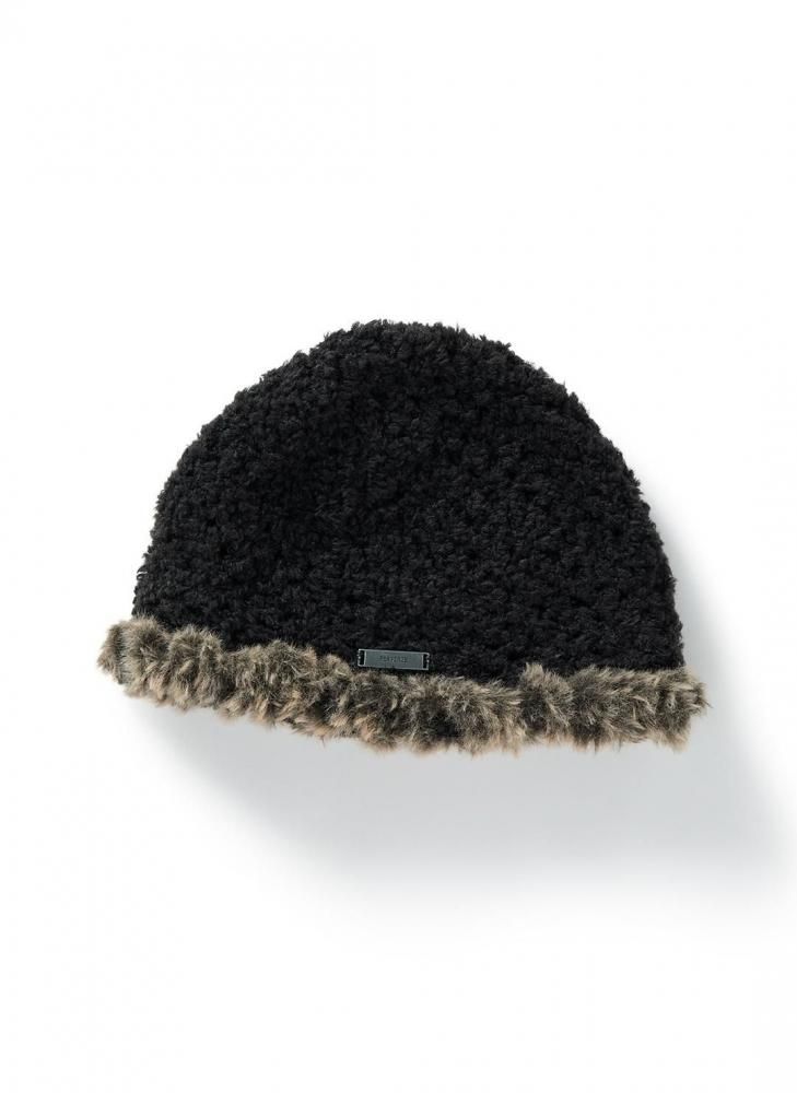 PERVERZE Fluffy-trim Mesh Knit Cap パーバーズ フルッフィ