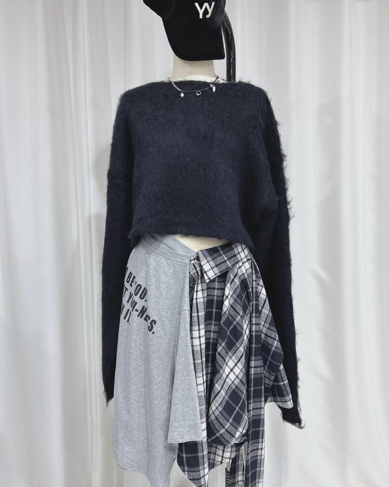 【PINKPARKS】WARDEN EDGEアシメレイヤードスカートセット WARDEN EDGE patch wark Skirt ウォーデンエッジ パッチワーク