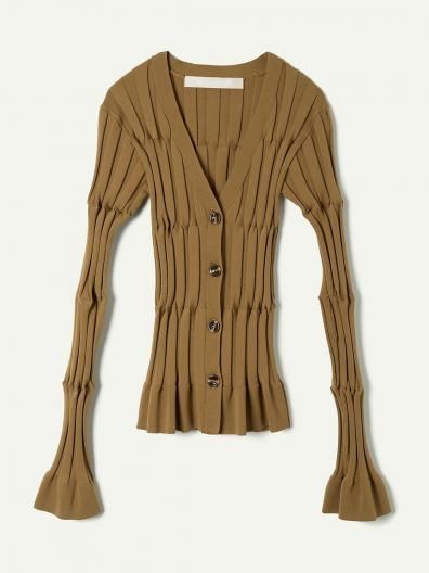 LEINWANDE Grid Rib Cardigan 饤 å  ǥ
