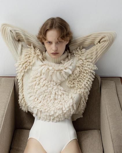 LEINWANDE Landscape Intarsia Knit 饤 ɥ 󥿡 ˥å