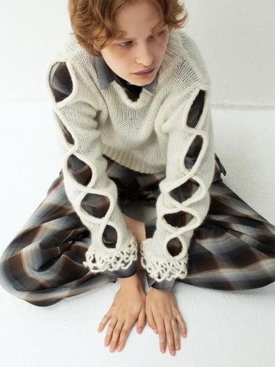 LEINWANDE Open Cable Sweater 饤 ץ ֥ 