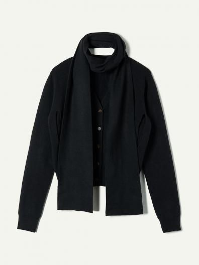 LEINWANDE Ribbon Tie Cardigan 饤 ܥ  ǥ