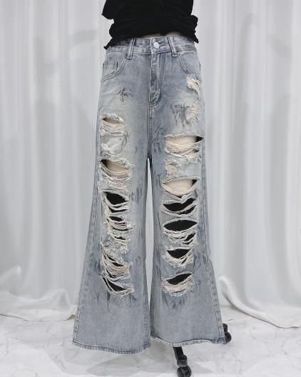 ڽHEFUA Damage Denim 莲华 եե ᡼ǥ˥