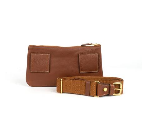 Belt Bag No. 114, Vintage Chestnut Leather Belt Bag