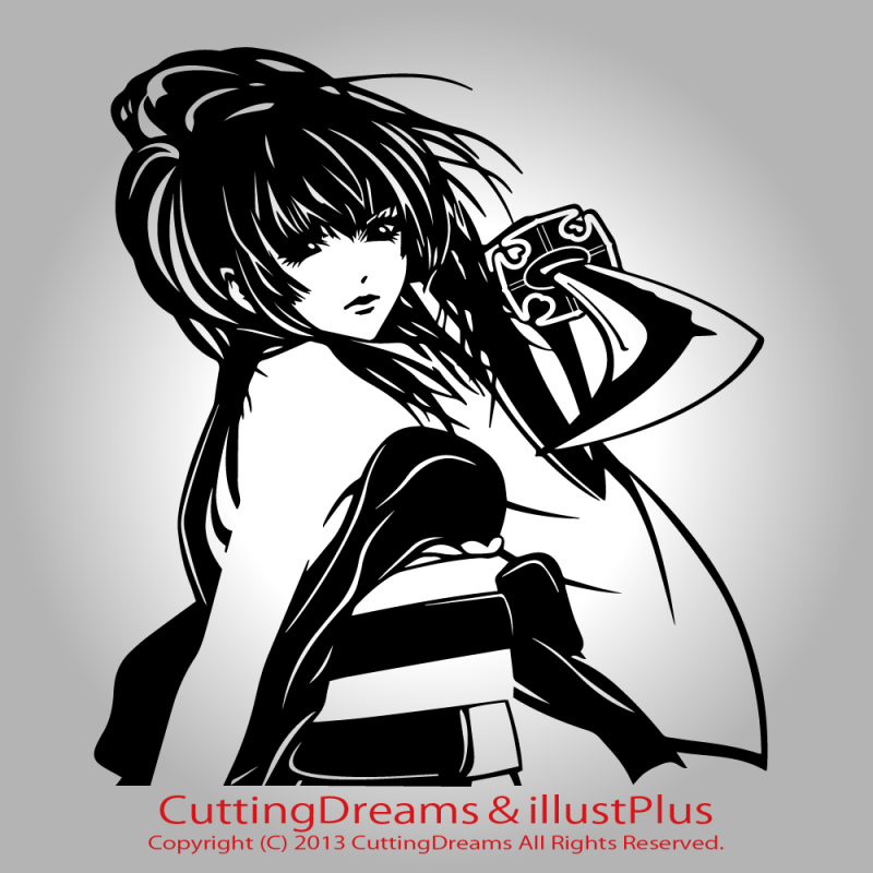 和風イラストカッティングステッカー Illustplus Cutting Dreams 和風イラストカッティングステッカー Illustplus Cutting Dreams