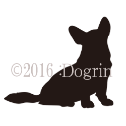 コーギーカーディガン シルエット Dogrin Dog Style Shop