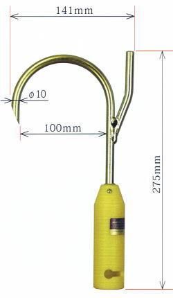 フック金具大 BS-13 通電箇所での安全を確保する電気絶縁棒棒用 フック金具大 BS-13 通電箇所での安全を確保する電気絶縁棒棒用