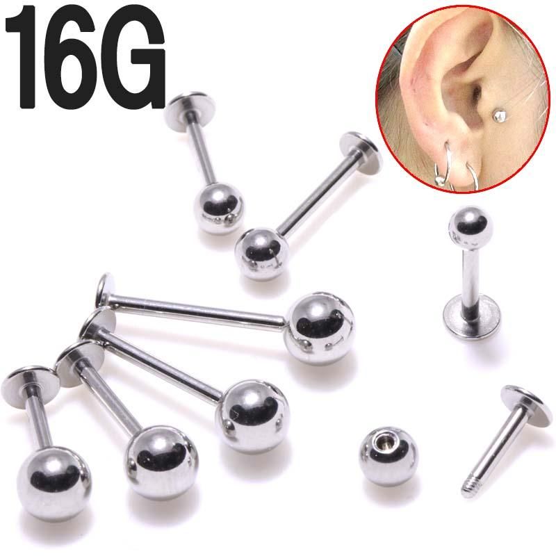 PICCLLET ダイヤモンドパーツ/PT 16G 7mmラブレットスタッド】