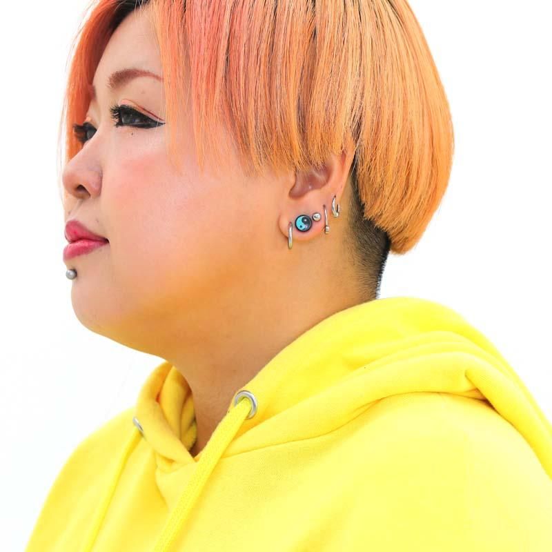 ボディピアス 0G 00G 水色陰と陽 ソノウッド ダブルフレアプラグ ボディピアス 0G 00G 水色陰と陽 ソノウッド ダブルフレアプラグ