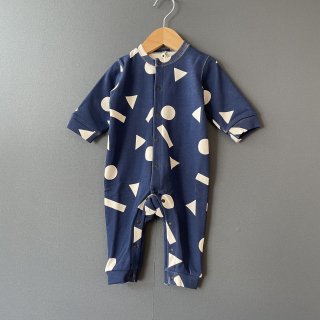 arkakama BASIC :  SPD  BABY COVERALL (unique/NAVY x IVORY)     