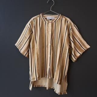 <img class='new_mark_img1' src='https://img.shop-pro.jp/img/new/icons16.gif' style='border:none;display:inline;margin:0px;padding:0px;width:auto;' />[40%OFF]  arkakama 24SS / RAYON A SHIRT (2stripe)