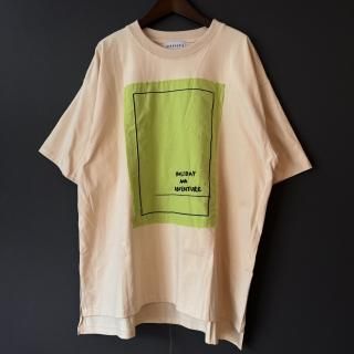 <img class='new_mark_img1' src='https://img.shop-pro.jp/img/new/icons16.gif' style='border:none;display:inline;margin:0px;padding:0px;width:auto;' />[ SALE 20%OFF ]  [ OTONA ]  arkakama 24SS /   WIDE  Tee  (CREAM)