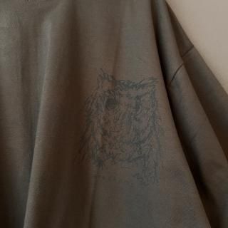 <img class='new_mark_img1' src='https://img.shop-pro.jp/img/new/icons16.gif' style='border:none;display:inline;margin:0px;padding:0px;width:auto;' />[ SALE 20%OFF ]  [ OTONA ]  arkakama 24SS / OWL Print  WIDE  Tee  