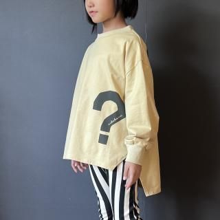 <img class='new_mark_img1' src='https://img.shop-pro.jp/img/new/icons16.gif' style='border:none;display:inline;margin:0px;padding:0px;width:auto;' />[ SALE 20%OFF ] arkakama 24aw-25sp : Question print Rib LS Tee (CREAM BLURRE) 