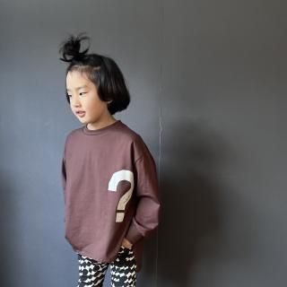 <img class='new_mark_img1' src='https://img.shop-pro.jp/img/new/icons16.gif' style='border:none;display:inline;margin:0px;padding:0px;width:auto;' />[ SALE 20%OFF ] arkakama 24aw-25sp : Question print Rib LS Tee (CHOCOLATE) 
