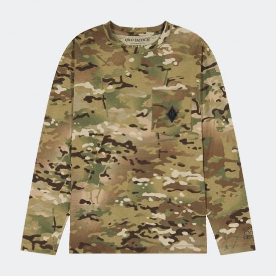 QILO x SC Irregulars Long Sleeve Pocket Tee in Multicam