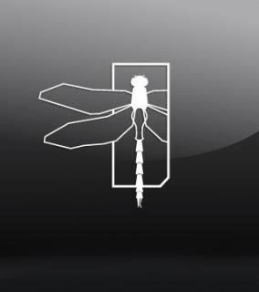 DRAGONFLY WHITE VINYL STICKER