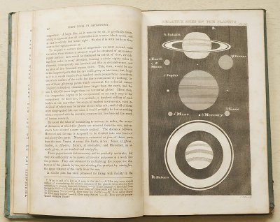 「FIRST BOOK IN ASTRONOMY」／アメリカ1839年