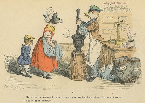 J・J・グランヴィル『現代版変身譚 改訂新版』フランス／1869年