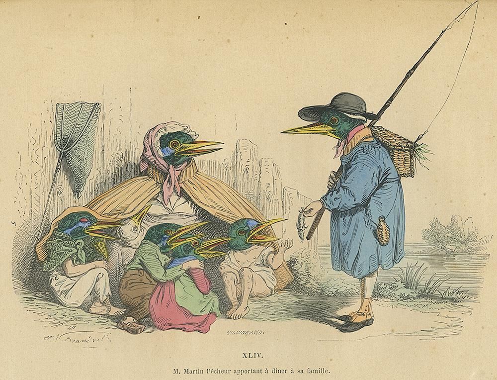 J・J・グランヴィル『現代版変身譚 改訂新版』フランス／1869年