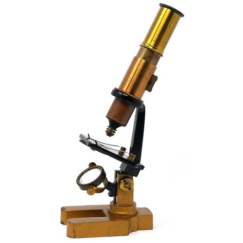 真鍮の顕微鏡
