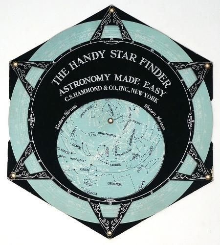 即決1908年『肉眼天文学サーヴィス星図』レビー旧蔵 星座早見盤