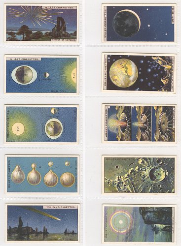 シガレットカード「ROMANCE OF THE HEAVENS」10枚セット／イギリス1928年