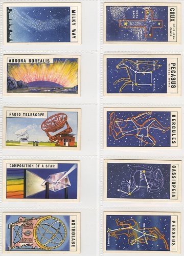 ティ・カード「OUT INTO SPACE」10枚セット／イギリス1958年
