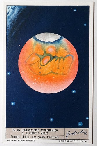 天文学カード（1952年／イタリア製）