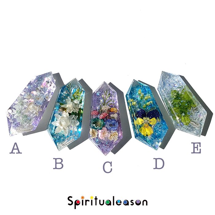 Spiritualeason スピリズ フラワーオルゴナイトクリスタル 背景カラーチェンジ ブルー Guignol ギニョール Web Shop