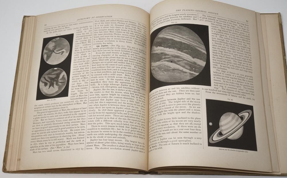 天文古書「ASTRONOMY BY OBSERVATION」（アメリカ1890年