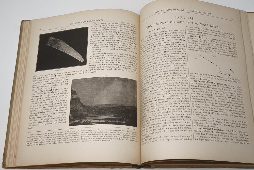 天文古書「ASTRONOMY BY OBSERVATION」(アメリカ1890年 天文古書「ASTRONOMY BY OBSERVATION」(アメリカ1890年