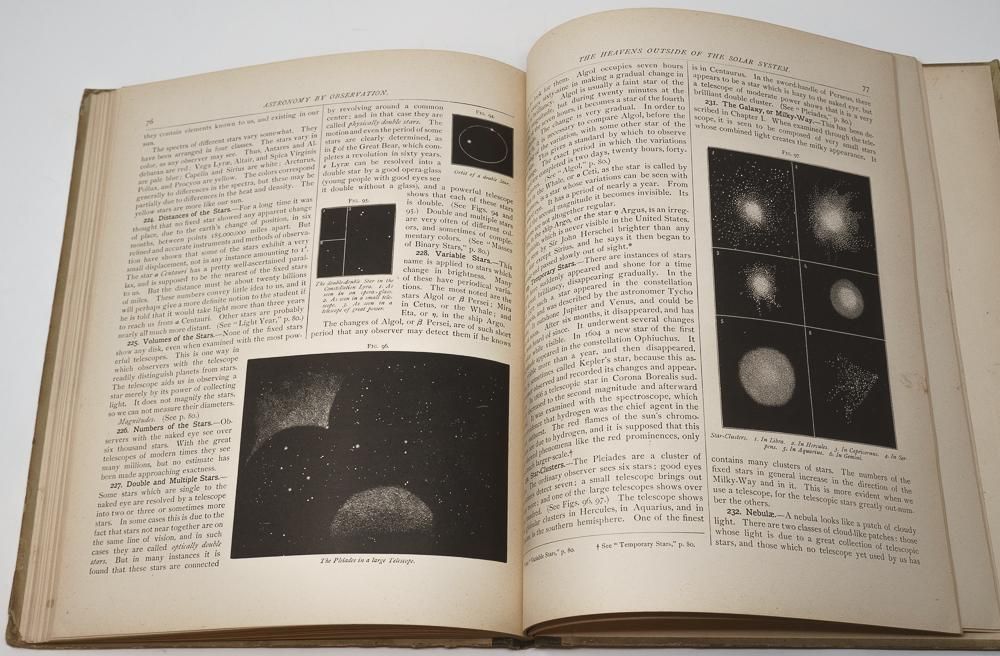 天文古書「ASTRONOMY BY OBSERVATION」（アメリカ1890年